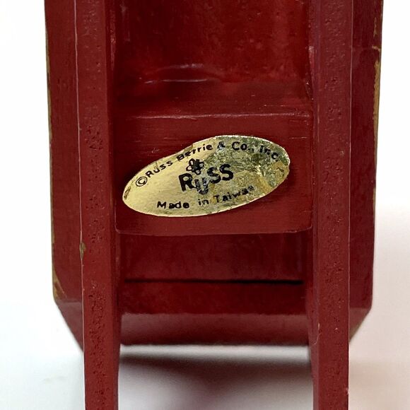 Vintage Christmas Lot 4 Painted Wood Ornaments Nutcracker Train Sled Drummer - Picture 11 of 16